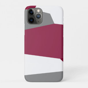 Roze grijs en wit Abstract Case-Mate iPhone Case