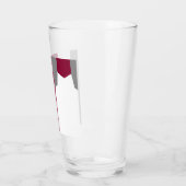 Roze grijs en wit Abstract Glas (Links)