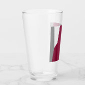 Roze grijs en wit Abstract Glas (Rechts)