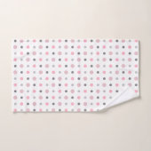 Roze, grijs en wit bad handdoek (Handdoek)