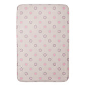 Roze, grijs en wit badmat (Voorkant Verticaal)