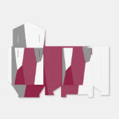 Roze grijs en wit bedankdoosjes (Uitgevouwen)