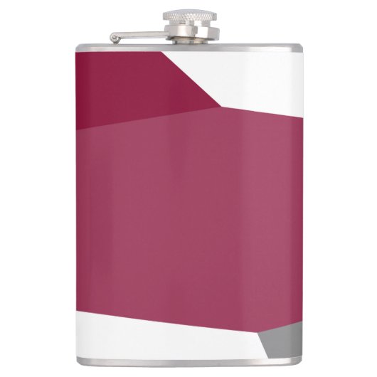 Roze grijs en wit heupfles (Voorkant)