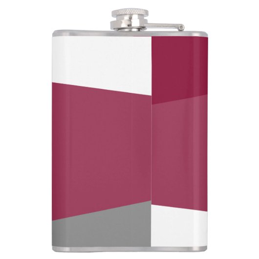 Roze grijs en wit heupfles (Achterkant)