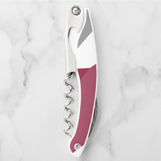 Roze grijs en wit kurkentrekker (Voorkant)