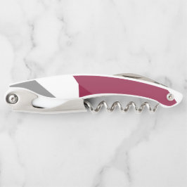 Roze grijs en wit kurkentrekker