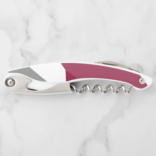 Roze grijs en wit kurkentrekker (Voorkant)