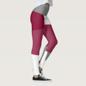 Roze Grijs en Wit Leggings (Rechts)