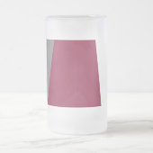 Roze grijs en wit matglas bierpul (Center)
