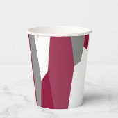 Roze grijs en wit papieren bekers (Achterkant)