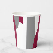 Roze grijs en wit papieren bekers (Rechts)