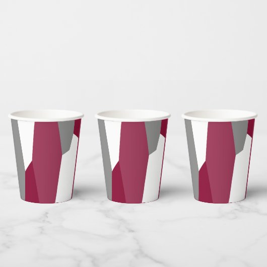 Roze grijs en wit papieren bekers (Multi)