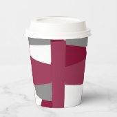 Roze grijs en wit papieren bekers (Links)