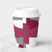 Roze grijs en wit papieren bekers (Rechts)