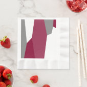 Roze grijs en wit servet (Insitu)