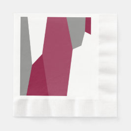 Roze grijs en wit servet