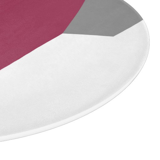 Roze grijs en wit snijplank (Hoek)