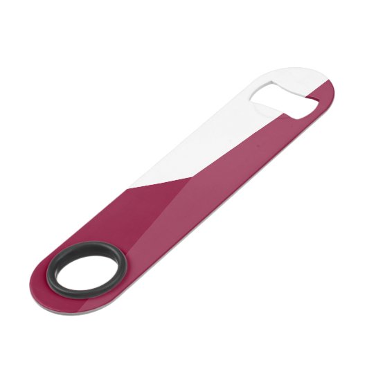 Roze grijs en wit speed flessenopener (Achterkant Gekanteld)