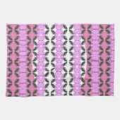 Roze grijs en wit theedoek (Horizontaal)