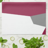 Roze Grijs en Wit   Theedoek (Gevouwen)