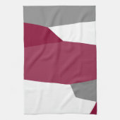 Roze Grijs en Wit   Theedoek (Verticaal)