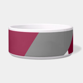 Roze grijs en wit voerbakje