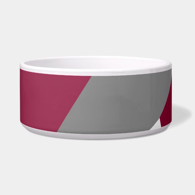 Roze grijs en wit voerbakje (Rechts)