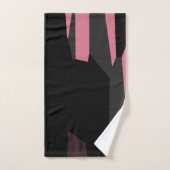 roze grijs en zwart abstract bad handdoek (Handdoek)