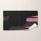 roze grijs en zwart abstract bad handdoek (Handdoek)