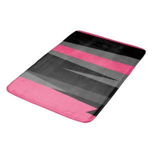 roze grijs en zwart abstract badmat