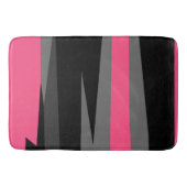 roze grijs en zwart abstract badmat (Voorkant)