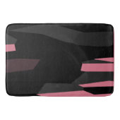 Roze grijs en zwart Abstract Badmat (Voorkant)