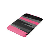 Roze grijs en zwart Abstract Badmat (Gekanteld)