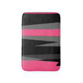 Roze grijs en zwart Abstract Badmat (Voorkant Verticaal)