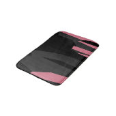 Roze grijs en zwart Abstract Badmat (Gekanteld)