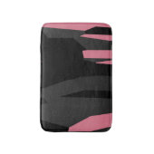 Roze grijs en zwart Abstract Badmat (Voorkant Verticaal)