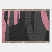 roze grijs en zwart abstract deken (Voorkant)