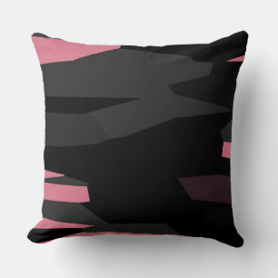 roze grijs en zwart abstract kussen