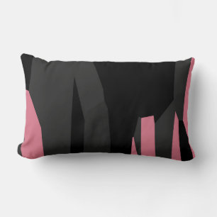 roze grijs en zwart abstract kussen