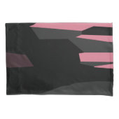 roze grijs en zwart abstract kussensloop (Voorkant)
