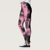 Roze grijs en zwart leggings (Links)