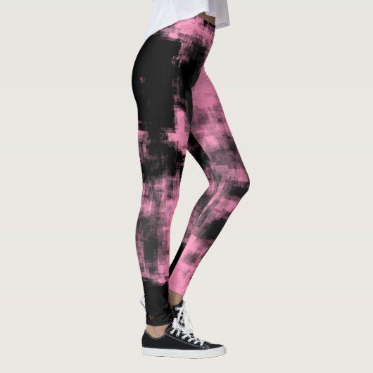 Roze grijs en zwart leggings (Rechts)