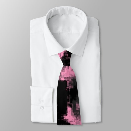 Roze grijs en zwart stropdas (Gebonden)