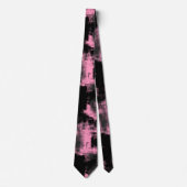 Roze grijs en zwart stropdas (Voorkant)