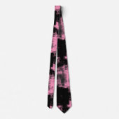 Roze grijs en zwart stropdas (Achterkant)