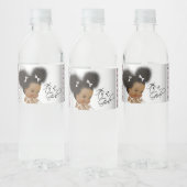 Roze Grijs Etnische Baby Meisje Waterfles Labels Waterfles Etiket (Flessen)