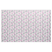 Roze Grijs Geometrisch Driehoekpatroon Stof (Fat Quarter)