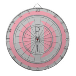 Roze Grijs Gepersonaliseerde Dart Board Dartbord
