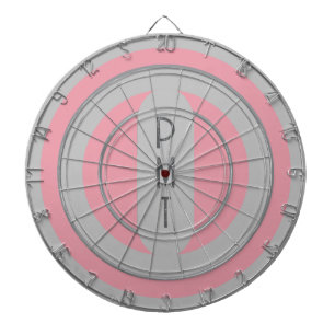 Roze Grijs Gepersonaliseerde Dart Board Dartbord