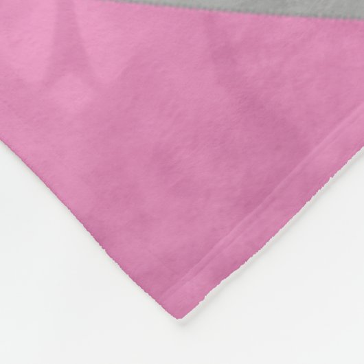 Roze Grijs Girly Volleyball W Atleet Aangepaste Na Fleece Deken (Hoek)